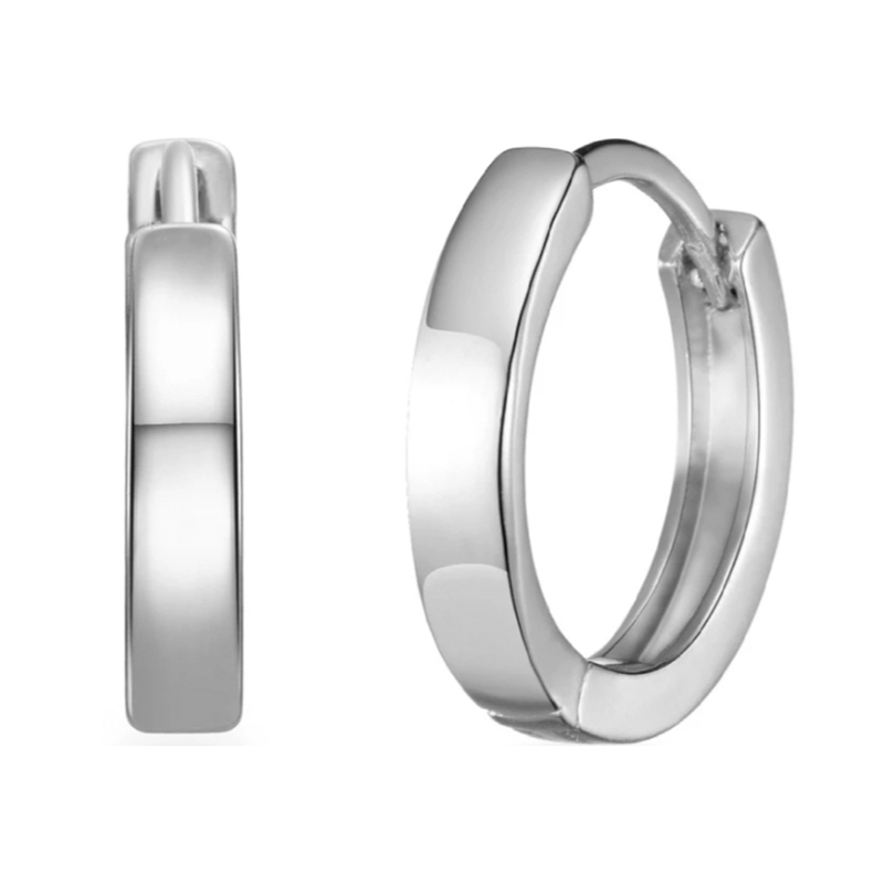 Fashion Jewelry 925 Silver Earring Hoops with Rose Gold Plated